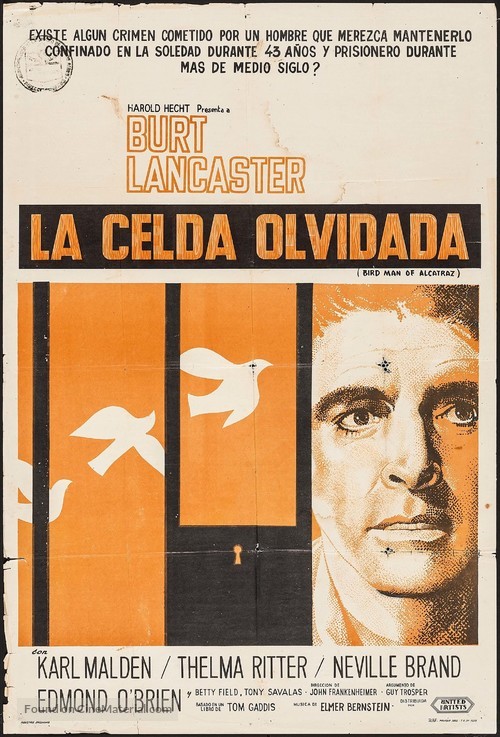 Birdman of Alcatraz - Argentinian Movie Poster