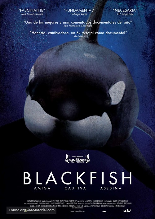 Blackfish (2013) Spanish movie poster