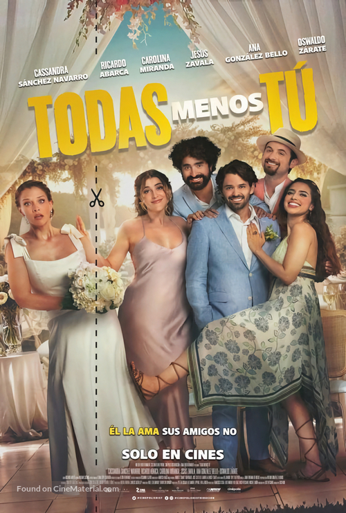 Todas menos t&uacute; - Mexican Movie Poster