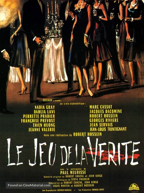 Le jeu de la v&eacute;rit&eacute; - French Movie Poster