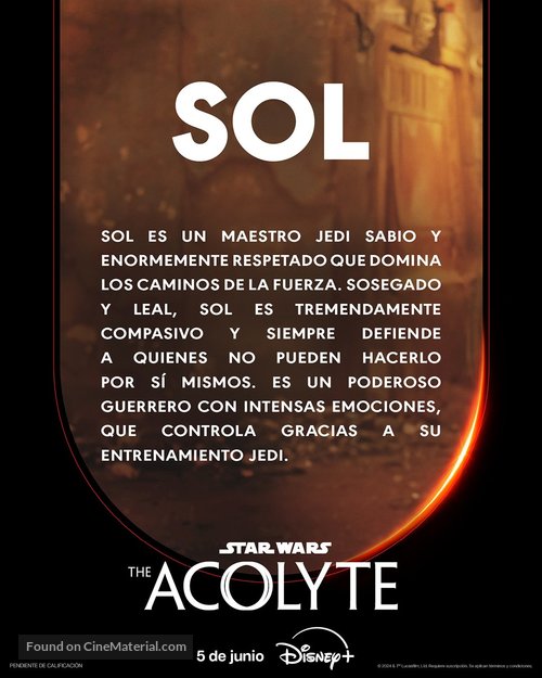 &quot;The Acolyte&quot; - Spanish Movie Poster