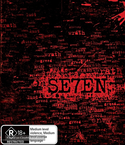 Se7en - Australian Blu-Ray movie cover