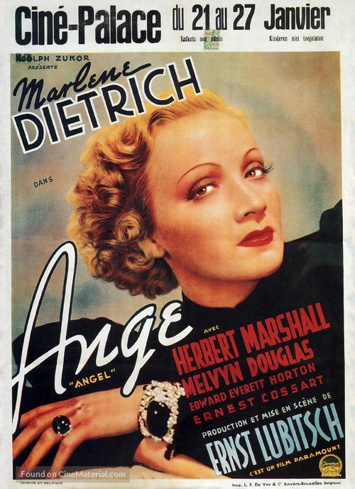 Angel - Belgian Movie Poster