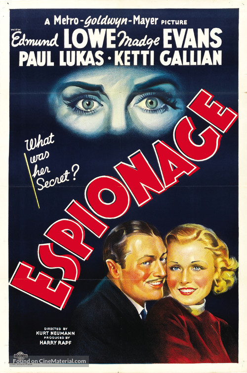 Espionage - Theatrical movie poster