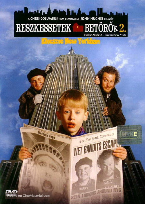 Home Alone 2: Lost in New York - Hungarian DVD movie cover