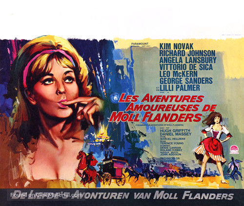 The Amorous Adventures of Moll Flanders - Belgian Movie Poster