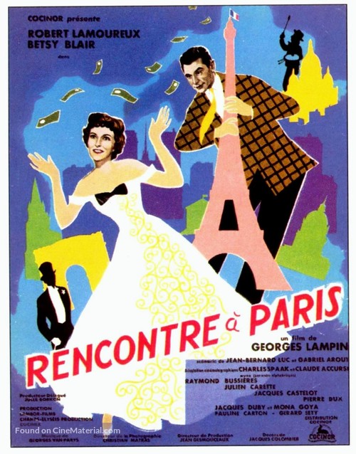 Rencontre &agrave; Paris - French Movie Poster