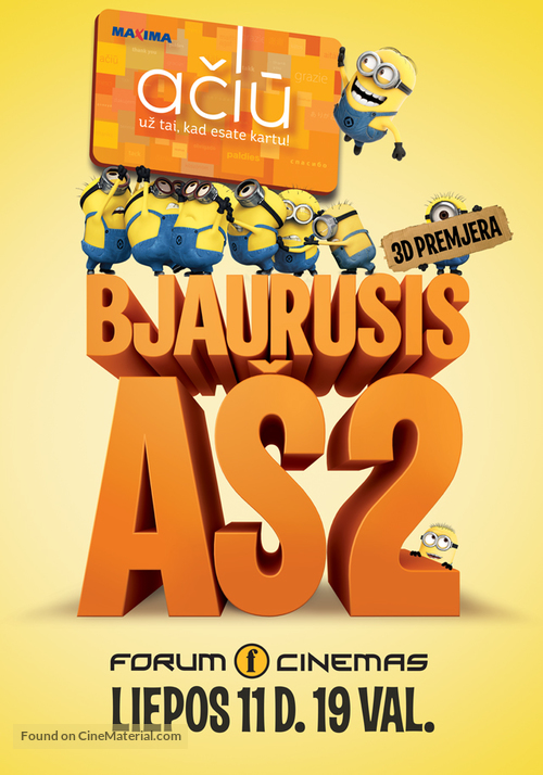 Despicable Me 2 - Lithuanian Movie Poster