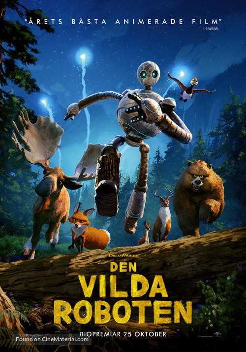 The Wild Robot - Swedish Movie Poster