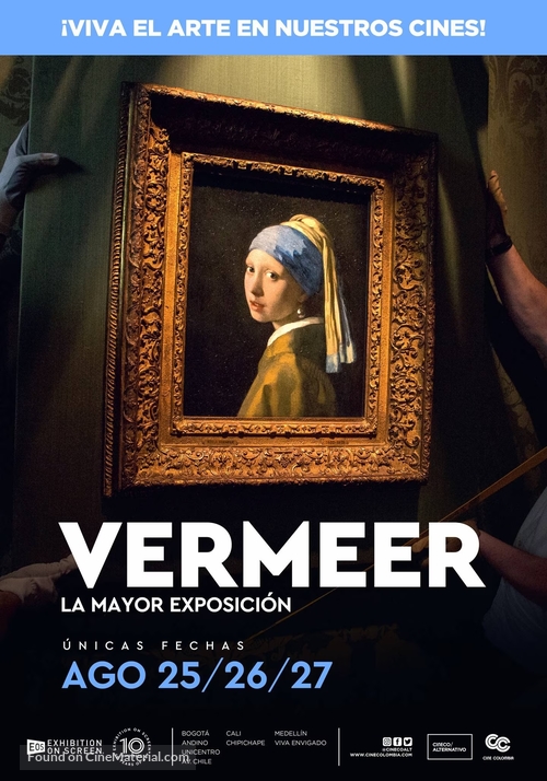 Vermeer: The Greatest Exhibition - Colombian Movie Poster