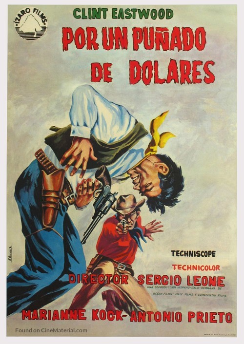 Per un pugno di dollari - Spanish Movie Poster