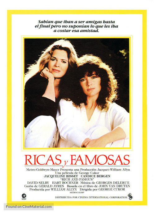Rich and Famous - Spanish Movie Poster