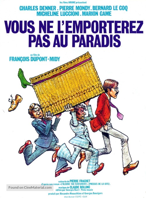 Vous ne l&#039;emporterez pas au paradis - French Movie Poster