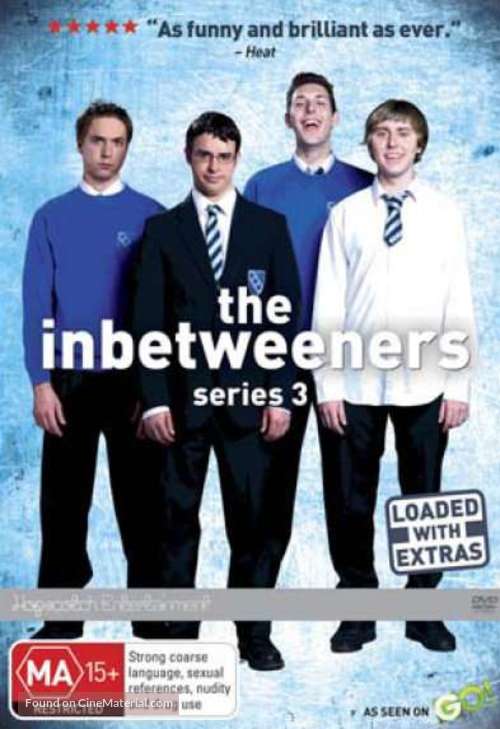 &quot;The Inbetweeners&quot; - Australian DVD movie cover