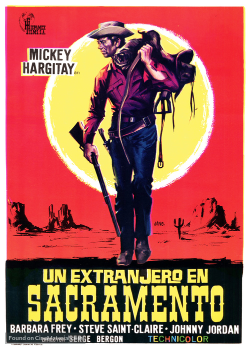 Uno straniero a Sacramento - Spanish Movie Poster