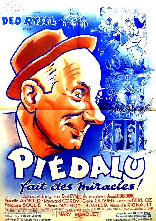 Pi&eacute;dalu fait des miracles - French Movie Poster