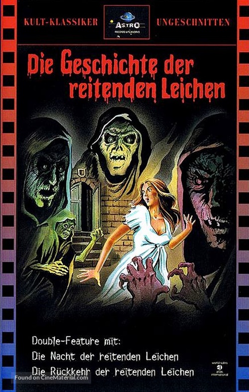 El ataque de los muertos sin ojos - German VHS movie cover