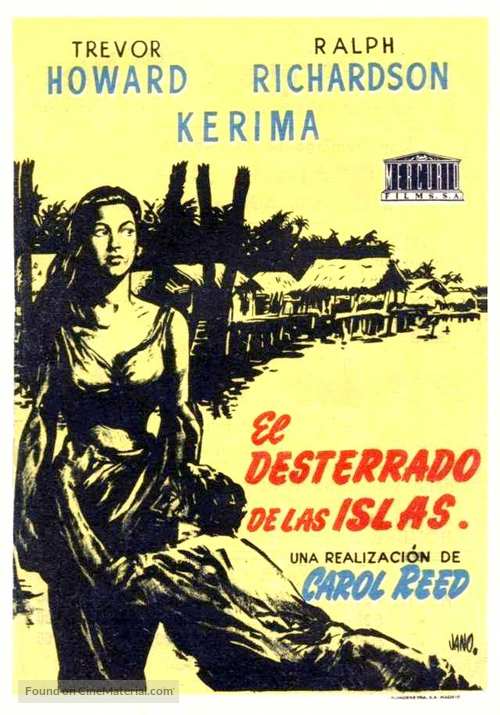 Outcast of the Islands - Spanish Movie Poster
