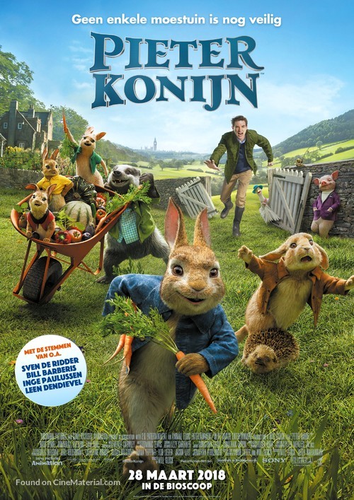 Peter Rabbit - Belgian Movie Poster