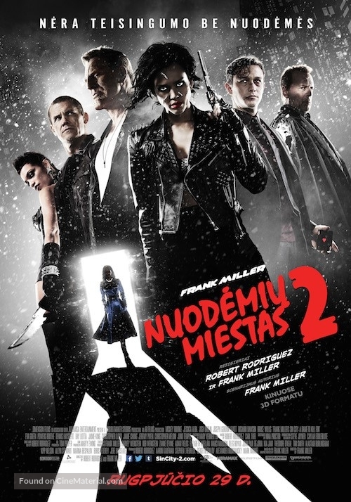 Sin City: A Dame to Kill For - Lithuanian Movie Poster