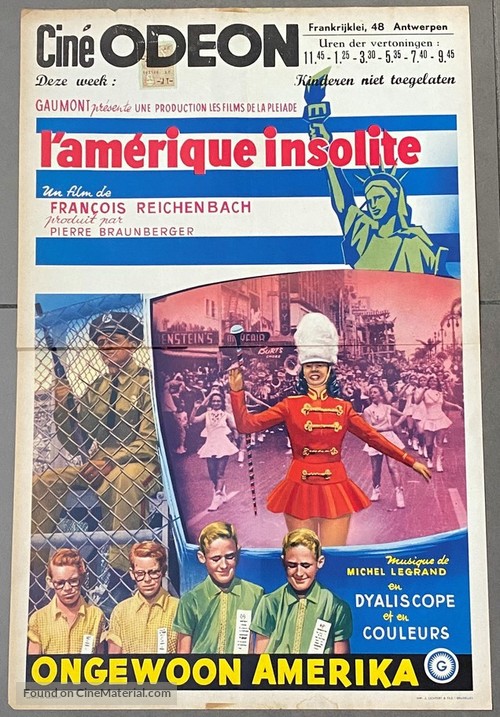 L&#039;Am&eacute;rique insolite - Belgian Movie Poster