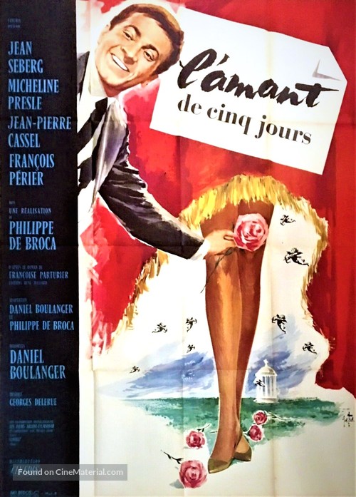 L&#039;amant de cinq jours - French Movie Poster