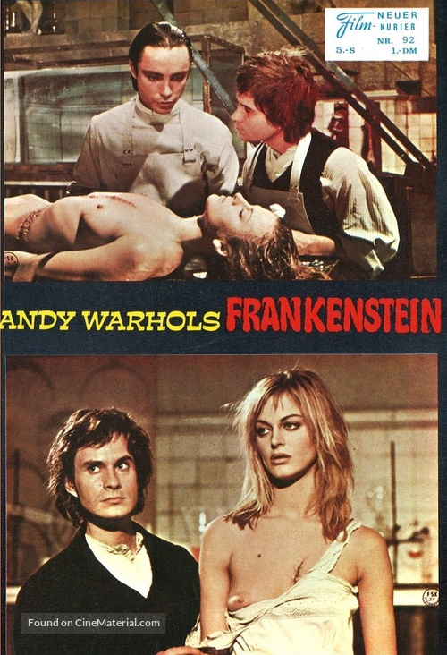 Flesh for Frankenstein - German poster