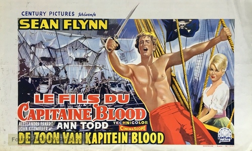 El hijo del capit&aacute;n Blood - Belgian Movie Poster