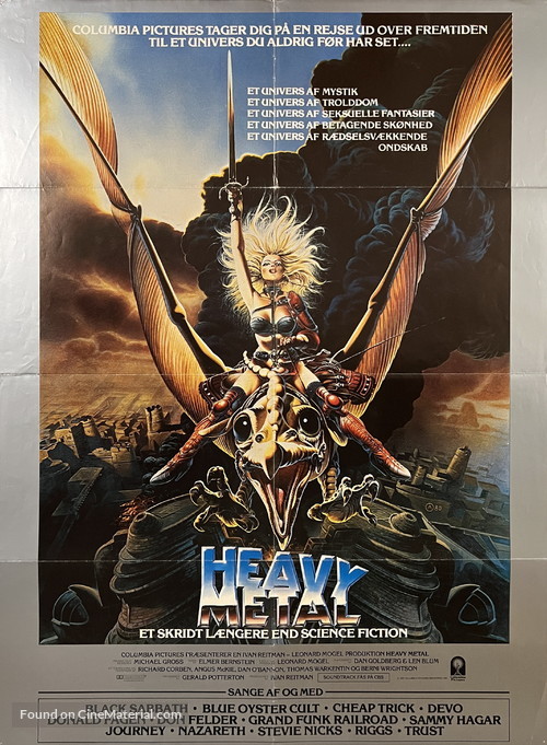 Heavy Metal - Danish Movie Poster