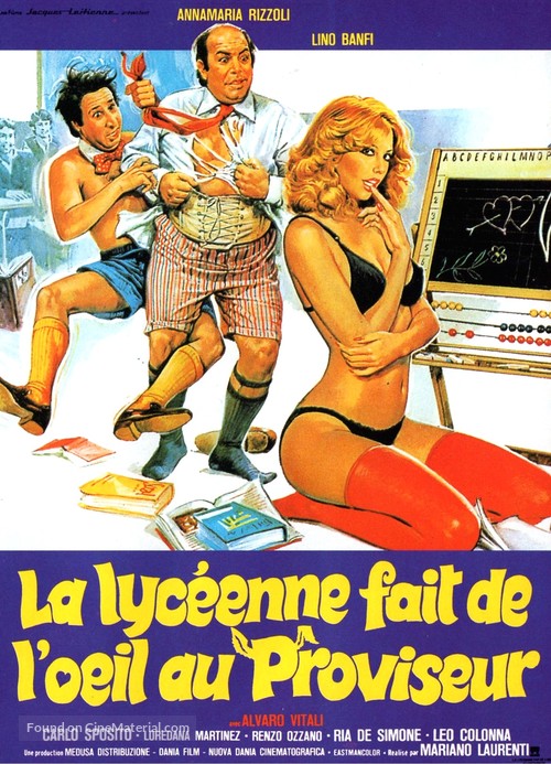 Ripetente fa l&#039;occhietto al preside, La - French Movie Poster