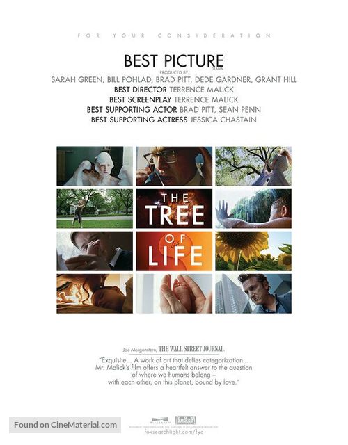 The Tree of Life - For your consideration movie poster