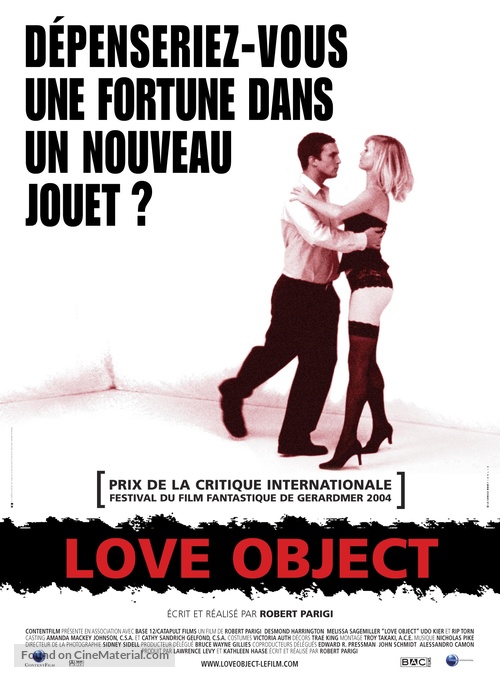 Love Object - French Movie Poster