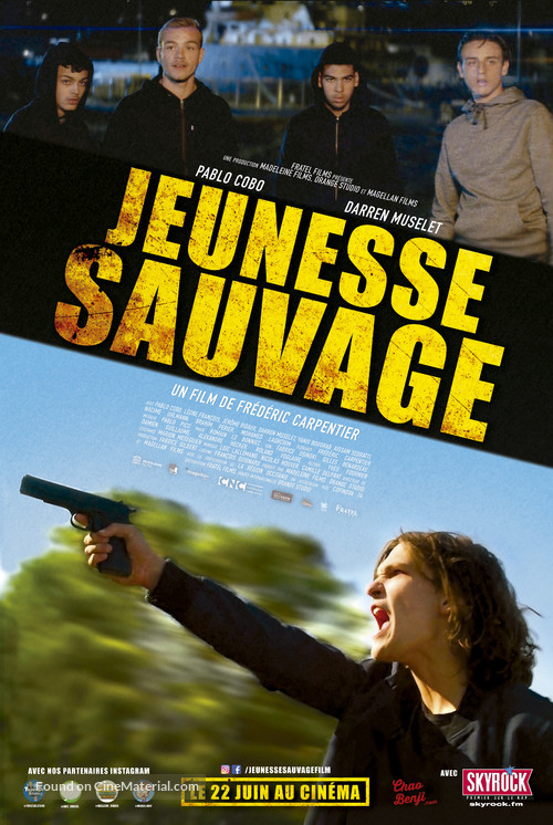 Jeunesse sauvage - French Movie Poster