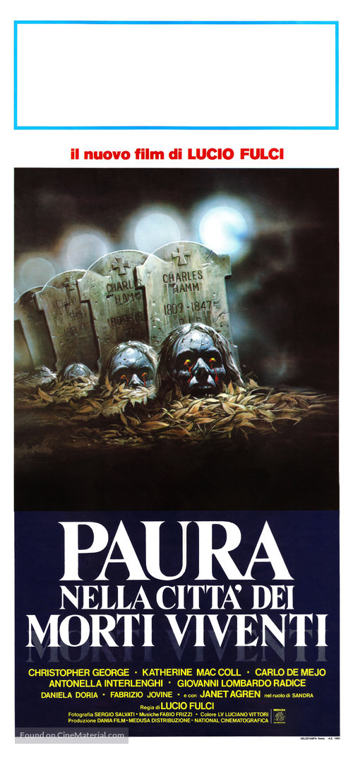 Paura nella citt&agrave; dei morti viventi - Italian Movie Poster