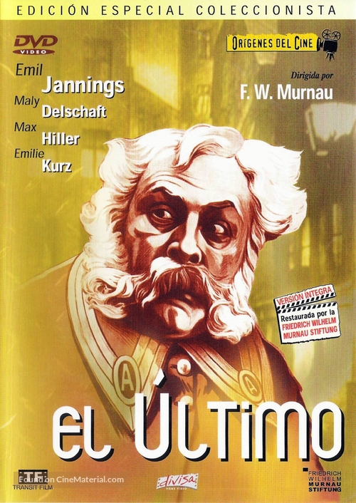 Der letzte Mann - Spanish DVD movie cover