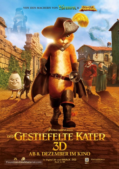Puss in Boots - Austrian Movie Poster