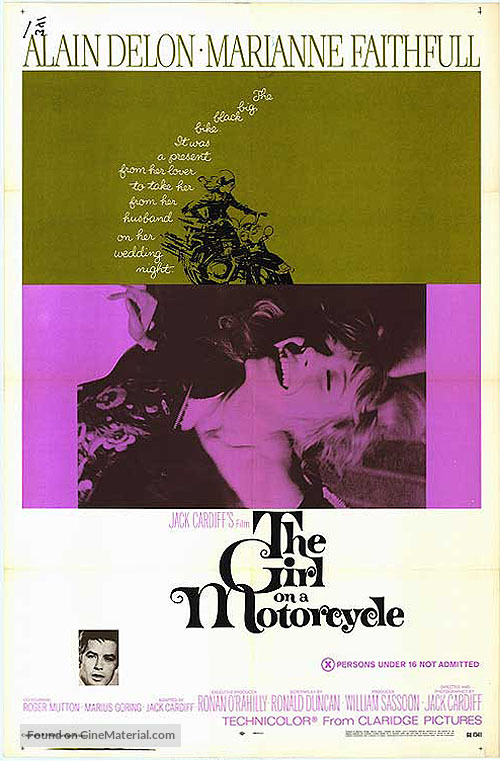 The Girl on a Motocycle - Movie Poster