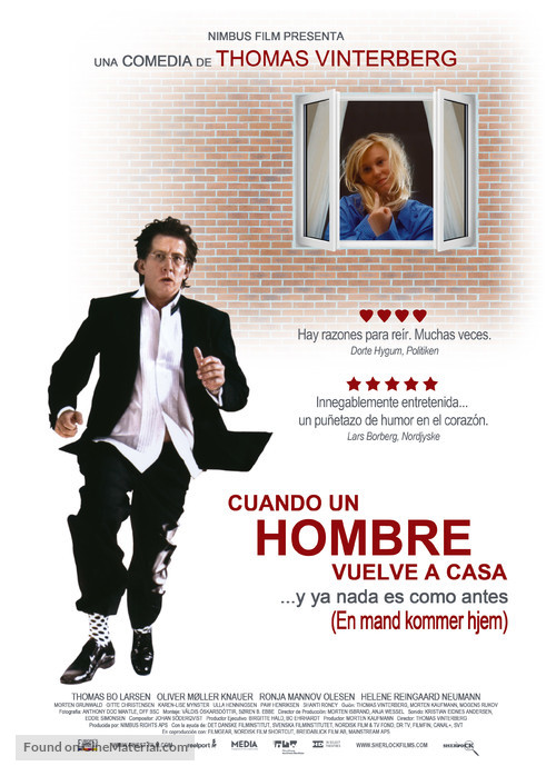 En mand kommer hjem - Spanish Movie Poster