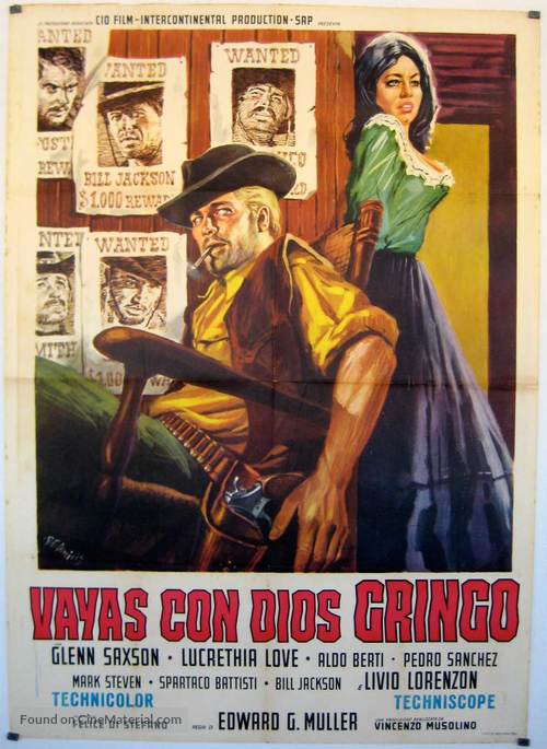Vaya con dios gringo - Italian Movie Poster