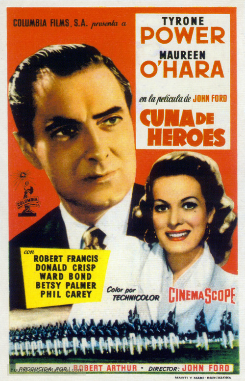 The Long Gray Line - Spanish Movie Poster