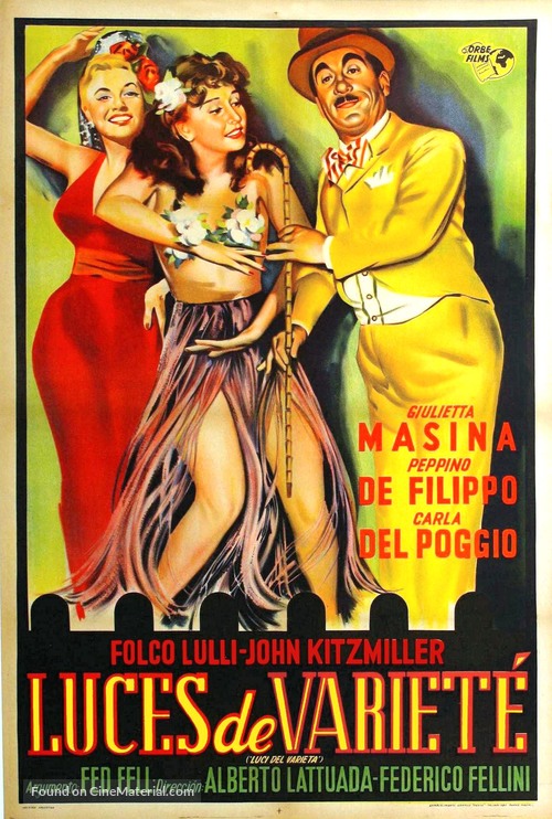 Luci del variet&agrave; - Argentinian Movie Poster