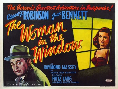 The Woman in the Window - British Movie Poster