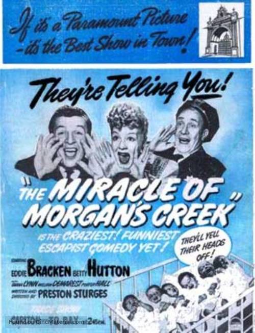 The Miracle of Morgan&#039;s Creek - Movie Poster