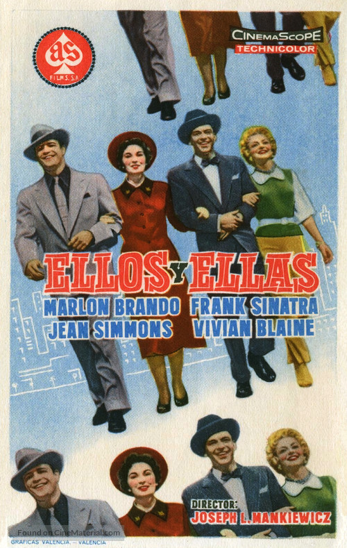 Guys and Dolls - Spanish Movie Poster