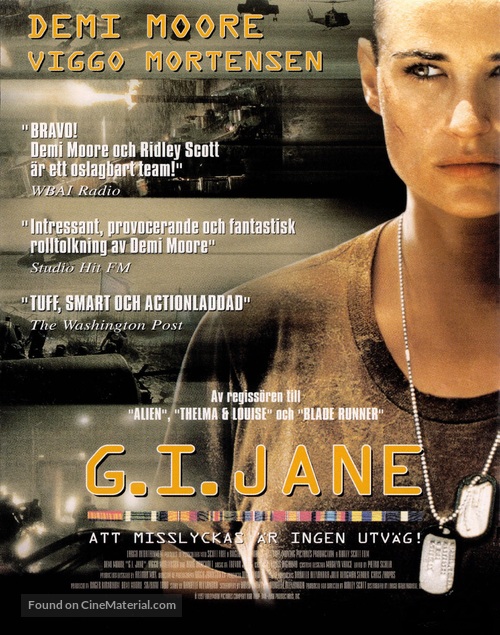 G.I. Jane - Swedish Movie Poster
