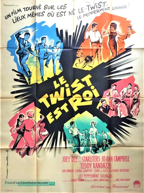 Hey, Let&#039;s Twist - French Movie Poster