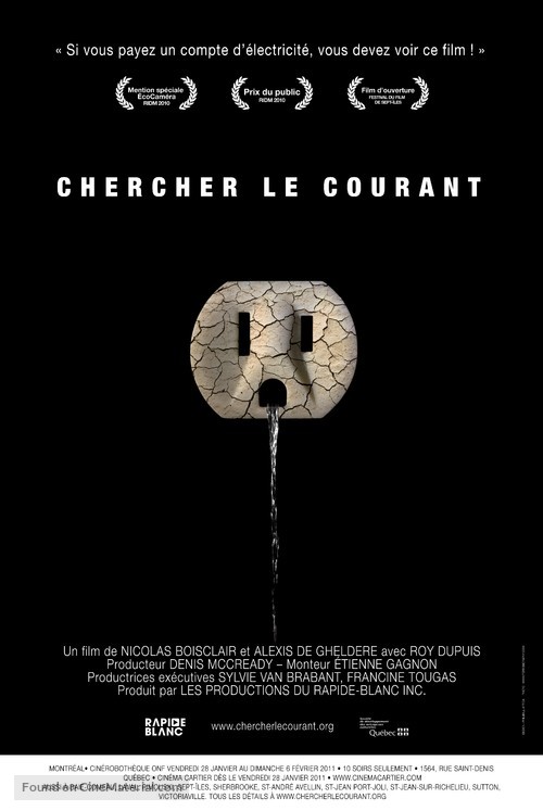 Chercher le courant - Canadian Movie Poster