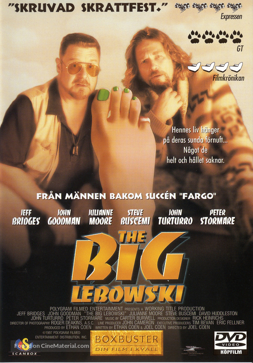 The Big Lebowski - Swedish Movie Cover