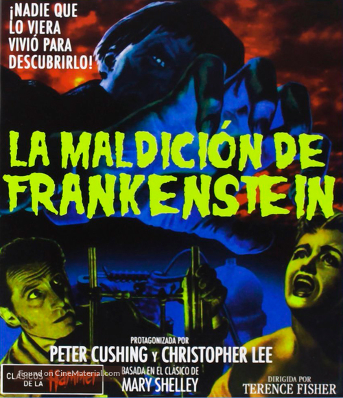 The Curse of Frankenstein - Spanish Movie Cover