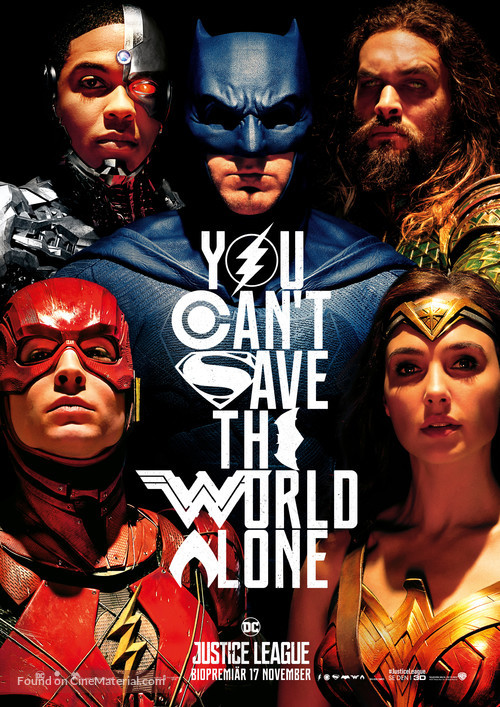 Justice League - Swedish Movie Poster